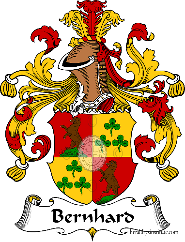 Coat of arms of family Bernhard   ref: 30165
