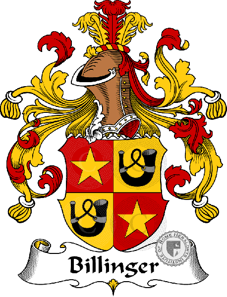 Coat of arms of family Billinger   ref: 30184