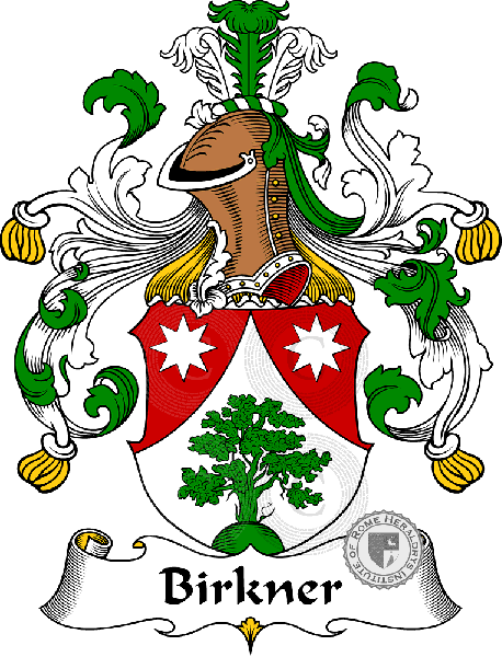 Coat of arms of family Birkner   ref: 30189
