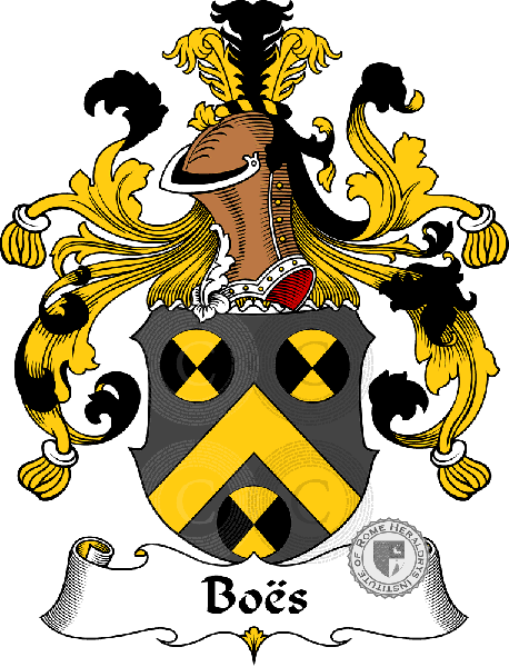 Coat of arms of family Boës
