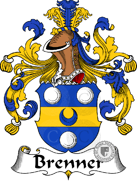 Coat of arms of family Brenner   ref: 30225