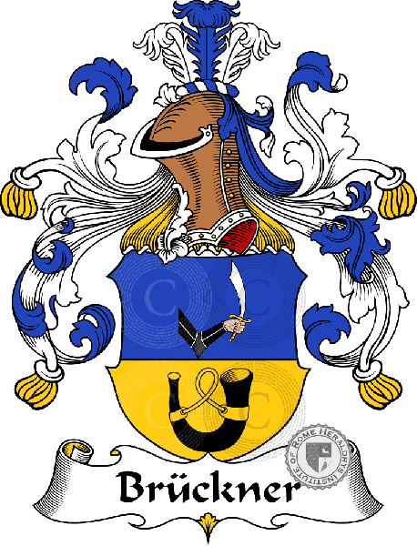 Coat of arms of family Brückner   ref: 30232
