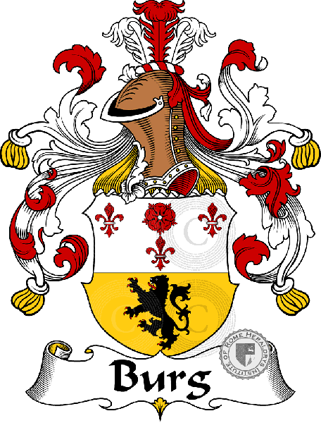 Wappen der Familie Burg   ref: 30243