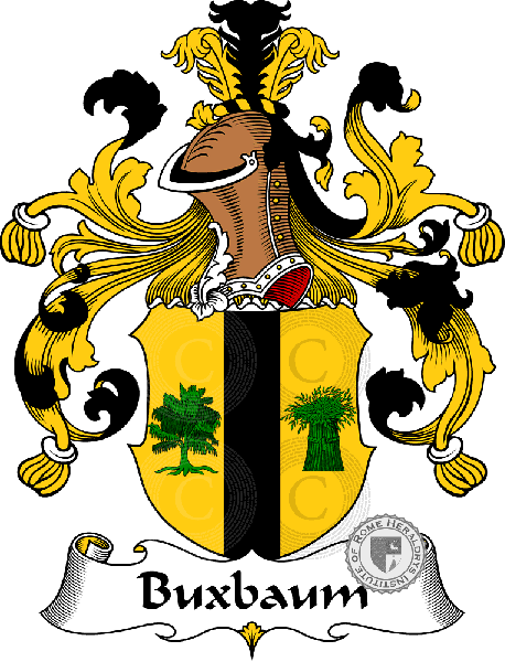 Wappen der Familie Buxbaum   ref: 30248