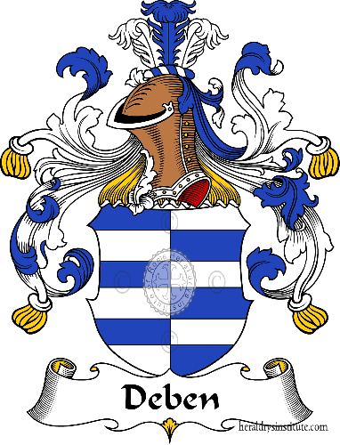 Coat of arms of family Deben   ref: 30278