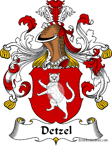 Wappen der Familie Detzel   ref: 30302