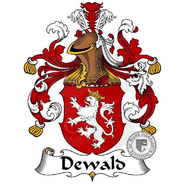 Wappen der Familie Dewald, Von Dewald