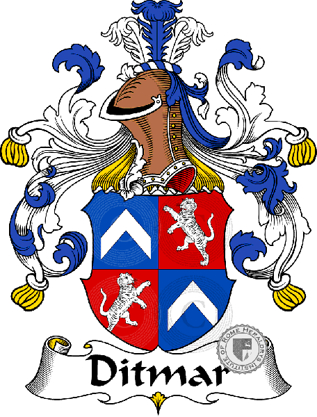 Wappen der Familie Ditmar   ref: 30320
