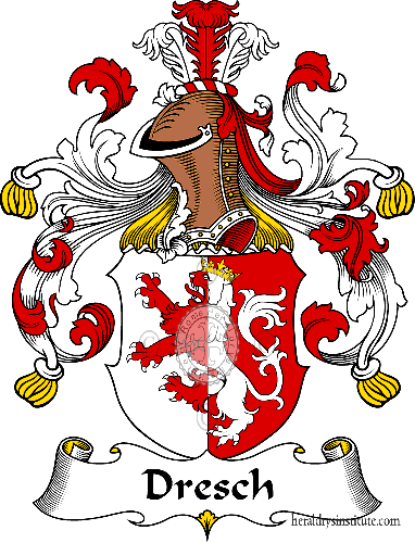 Coat of arms of family Dresch   ref: 30339