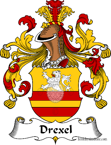 Coat of arms of family Drexel   ref: 30342