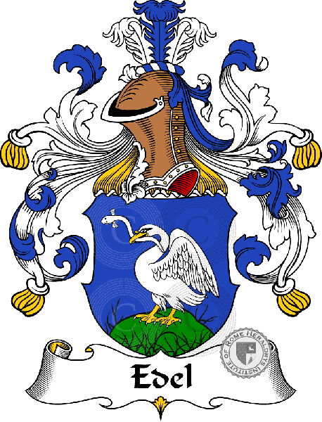 Coat of arms of family Edel   ref: 30380