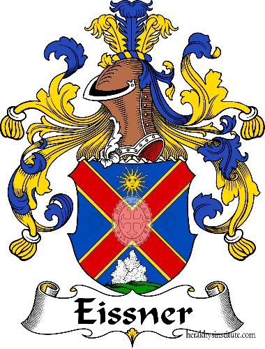 Coat of arms of family Eissner   ref: 30406