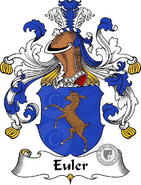 Coat of arms of family Euler   ref: 30438