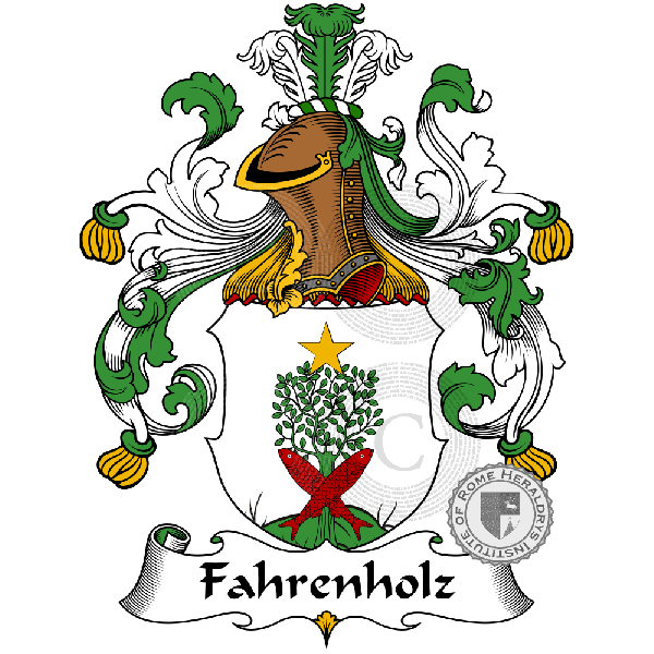 Coat of arms of family Fahrenholz   ref: 30444