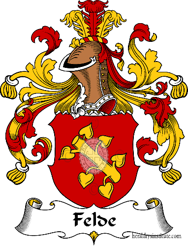Coat of arms of family Felde   ref: 30458