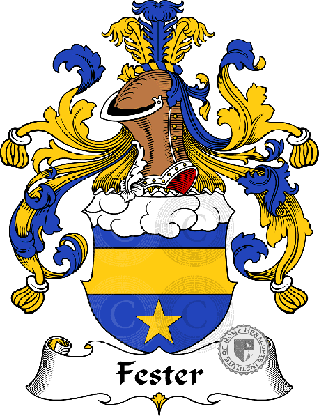Coat of arms of family Fester   ref: 30467