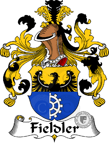 Coat of arms of family Fieldler   ref: 30473