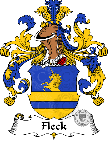 Coat of arms of family Fleck