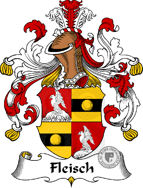 Coat of arms of family Fleisch   ref: 30486