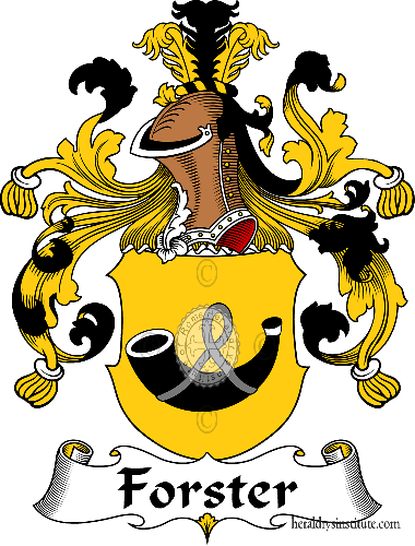 Coat of arms of family Forster   ref: 30491