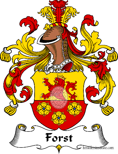 Coat of arms of family Forst   ref: 30492