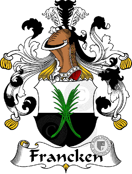 Coat of arms of family Francken   ref: 30495