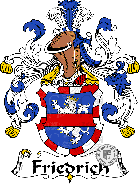 Wappen der Familie Friedrich   ref: 30517
