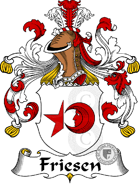 Coat of arms of family Friesen   ref: 30519
