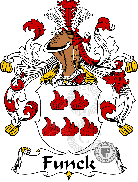 Coat of arms of family Funck   ref: 30532