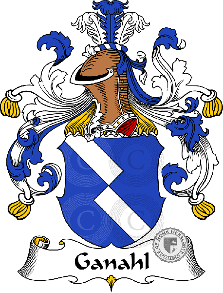 Coat of arms of family Ganahl   ref: 30549
