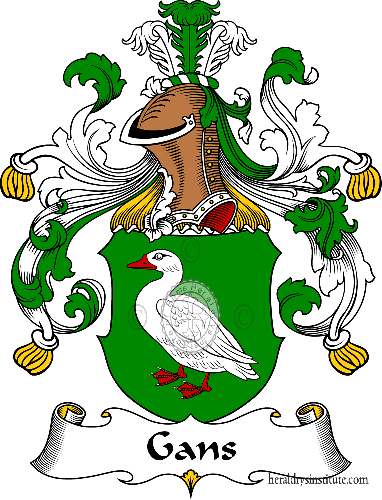Coat of arms of family Gans   ref: 30551