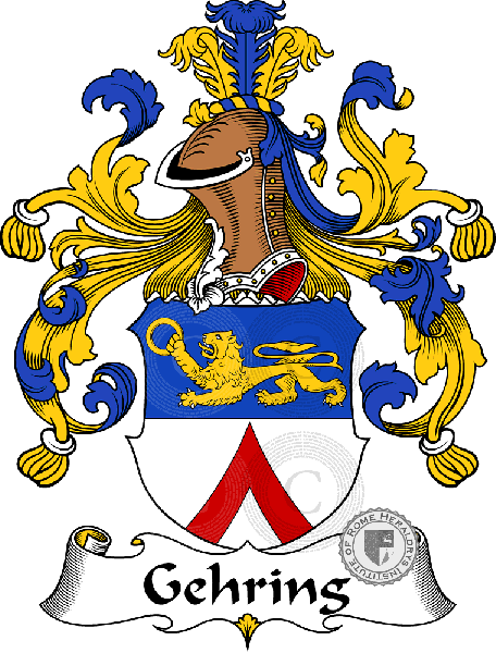 Coat of arms of family Gehring   ref: 30559