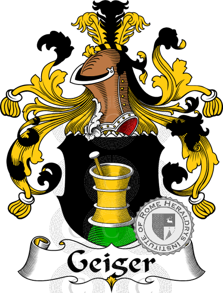 Coat of arms of family Geiger   ref: 30562
