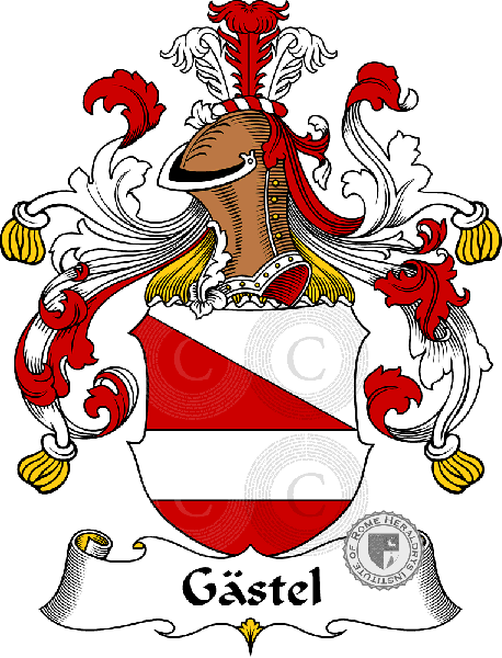 Escudo de la familia Gästel   ref: 30612