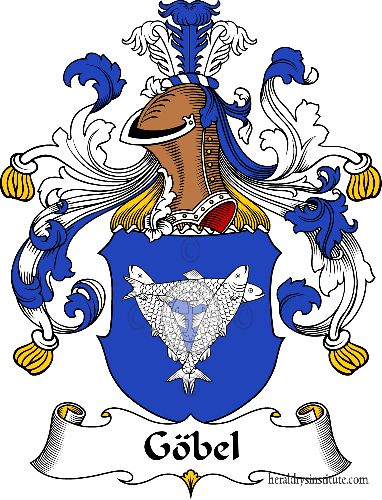 Coat of arms of family Göbel   ref: 30613