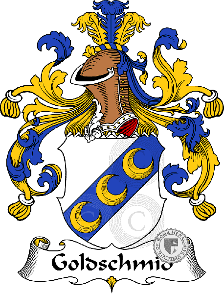 Coat of arms of family Goldschmid (t)   ref: 30618