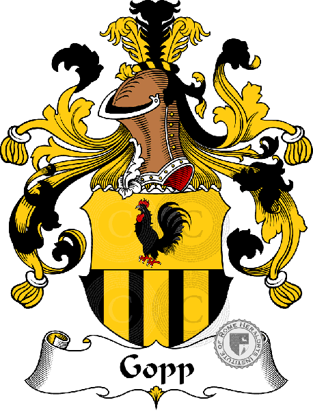 Wappen der Familie Gopp   ref: 30623