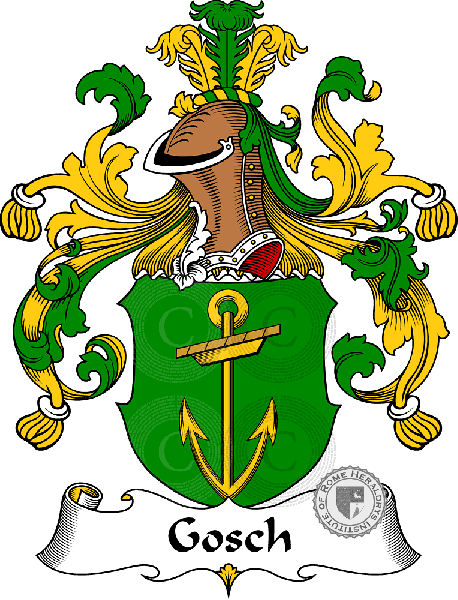 Wappen der Familie Gosch   ref: 30626