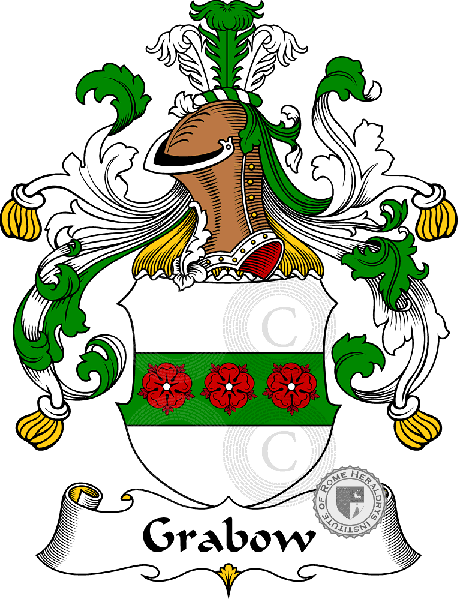 Wappen der Familie Grabow   ref: 30634