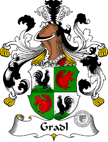 Coat of arms of family Gradl