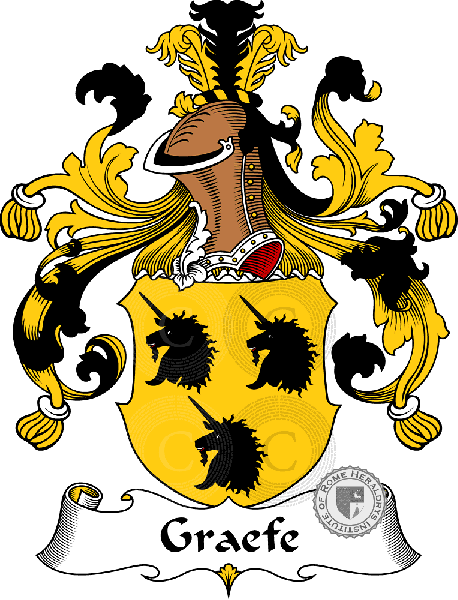 Wappen der Familie Graefe   ref: 30636