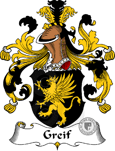 Wappen der Familie Greif   ref: 30642