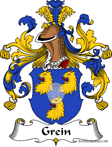 Coat of arms of family Grein   ref: 30645
