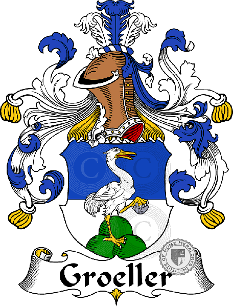 Coat of arms of family Groeller   ref: 30654