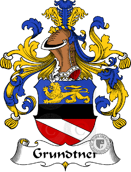 Coat of arms of family Grundtner   ref: 30666