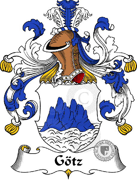 Coat of arms of family Götz   ref: 30690
