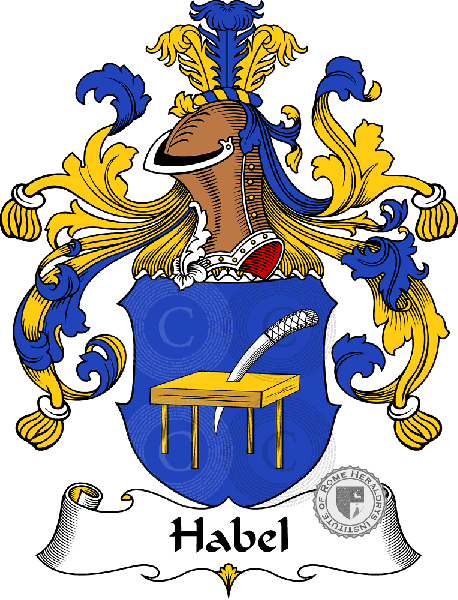 Coat of arms of family Habel   ref: 30694