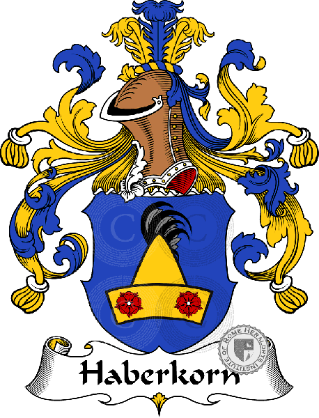 Coat of arms of family Haberkorn   ref: 30695