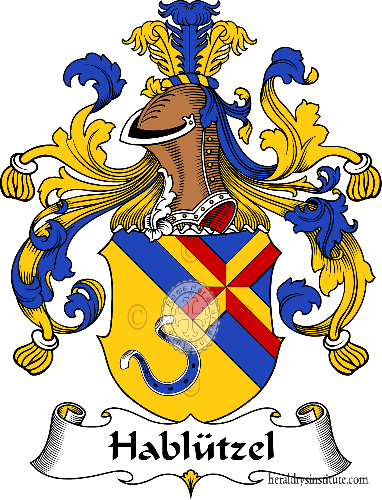 Coat of arms of family Hablützel   ref: 30700