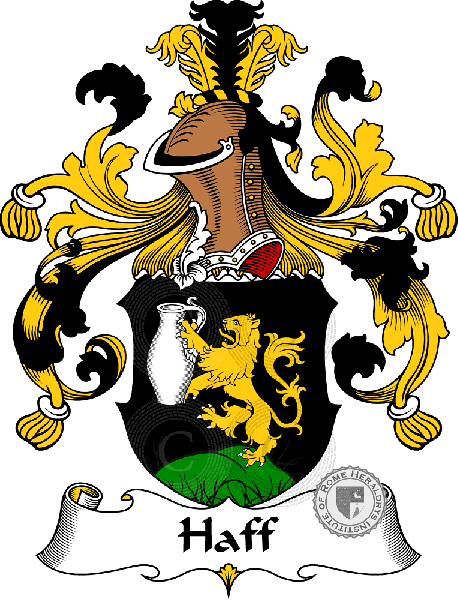 Coat of arms of family Haff   ref: 30708
